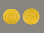 Doxycycline Monohydrate: This is a Tablet imprinted with par on the front, 091 on the back.