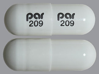 This is a Capsule Er 12 Hr imprinted with par  209 on the front, par  209 on the back.