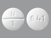 Labetalol Hcl: This is a Tablet imprinted with N  T on the front, 041 on the back.
