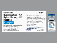 Buprenorphine Hydrochloride 0.3Mg/Ml (package of 1.0 ml(s)) Vial