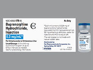 Vial de 0.3Mg/Ml (package of 1.0 ml(s)) de Buprenorphine Hydrochloride