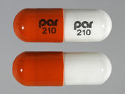 Propafenone Hcl Er: This is a Capsule Er 12 Hr imprinted with par  210 on the front, par  210 on the back.