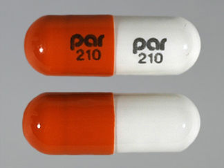 This is a Capsule Er 12 Hr imprinted with par  210 on the front, par  210 on the back.
