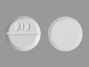 Alprazolam Odt: This is a Tablet Disintegrating imprinted with 213 on the front, nothing on the back.