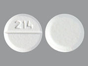 Alprazolam Odt: This is a Tablet Disintegrating imprinted with 214 on the front, nothing on the back.