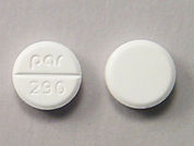 Megestrol Acetate: This is a Tablet imprinted with par  290 on the front, nothing on the back.