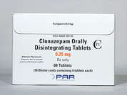 Clonazepam: Esto es un Tableta De Desintegración blanco redondo imprimido con K6 en la parte delantera, nada en la parte posterior, y es fabricado por PAR PHARM..