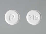 Risperidone Odt: Esto es un Tableta De Desintegración blanco redondo imprimido con 315 en la parte delantera, P en la parte posterior, y es fabricado por PAR HEALTH USA,.
