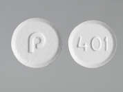 Risperidone Odt: This is a white round Tablet Disintegrating imprinted with 401 on the front, P on the back, and is manufactured by PAR PHARM..