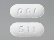 Minocycline Hcl: Esto es un Tableta imprimido con 511 en la parte delantera, par en la parte posterior, y es fabricado por None.