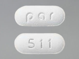 This is a Tablet imprinted with 511 on the front, par on the back.