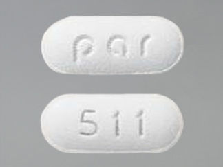 Esto es un Tableta imprimido con 511 en la parte delantera, par en la parte posterior, y es fabricado por None.