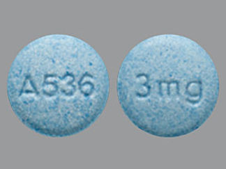Esto es un Tableta Er 24 Hr imprimido con A536 en la parte delantera, 3 mg en la parte posterior, y es fabricado por None.