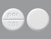 Clomid: Esto es un Tableta imprimido con par  701 en la parte delantera, nada en la parte posterior, y es fabricado por None.