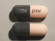 Hydroxyurea: This is a Capsule imprinted with 724 on the front, par on the back.