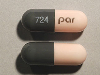This is a Capsule imprinted with 724 on the front, par on the back.