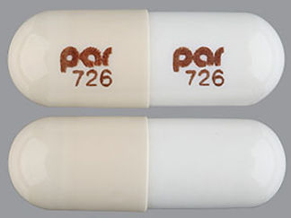 This is a Capsule imprinted with par  726 on the front, par  726 on the back.
