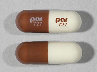 This is a Capsule imprinted with par  727 on the front, par  727 on the back.