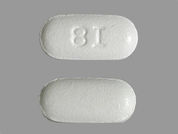 Ibuprofen: Esto es un Tableta imprimido con 8I en la parte delantera, nada en la parte posterior, y es fabricado por None.