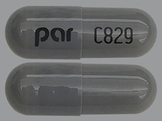 This is a Capsule Er 24 Hr imprinted with par on the front, C829 on the back.