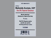 Mafenide Acetate: This is a Packet imprinted with nothing on the front, nothing on the back.