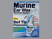 Murine Ear Wax Removal System: Esto es un Gotas imprimido con nada en la parte delantera, nada en la parte posterior, y es fabricado por None.