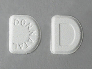 This is a Tablet imprinted with DONNATAL on the front, D on the back.