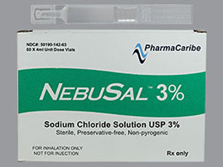 Esto es un Vial Nebulizador imprimido con nada en la parte delantera, nada en la parte posterior, y es fabricado por None.