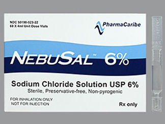 Esto es un Vial Nebulizador imprimido con nada en la parte delantera, nada en la parte posterior, y es fabricado por None.