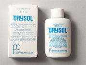 Drysol: Esto es un Solución No Oral imprimido con nada en la parte delantera, nada en la parte posterior, y es fabricado por None.