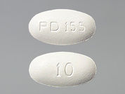 Lipitor: This is a Tablet imprinted with PD 155 on the front, 10 on the back.