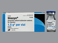 Vial de 1.5 G (package of 1.0) de Unasyn