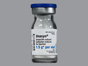 Unasyn: This is a Vial imprinted with nothing on the front, nothing on the back.