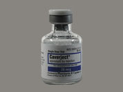 Caverject: This is a Vial imprinted with nothing on the front, nothing on the back.