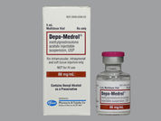 Depo-Medrol: This is a Vial imprinted with nothing on the front, nothing on the back.