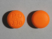 Phenelzine Sulfate: This is a Tablet imprinted with PD  270 on the front, nothing on the back.