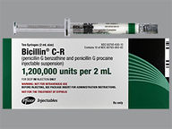 Bicillin C-R 1.2Mm/2Ml (package of 2.0 ml(s)) Syringe