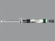 Bicillin C-R: This is a Syringe imprinted with nothing on the front, nothing on the back.