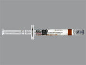 Bicillin C-R: This is a Syringe imprinted with nothing on the front, nothing on the back.