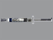 Bicillin L-A: This is a Syringe imprinted with nothing on the front, nothing on the back.