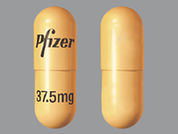 Sutent: This is a Capsule imprinted with Pfizer on the front, STN 37.5 mg on the back.