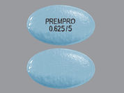 Prempro: This is a Tablet imprinted with PREMPRO  0.625/5 on the front, nothing on the back.