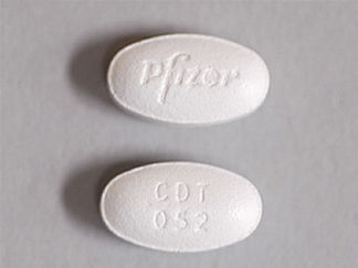 This is a Tablet imprinted with Pfizer on the front, CDT  052 on the back.