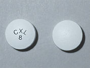 Cardura Xl: This is a Tablet Er 24 Hr imprinted with CXL  8 on the front, nothing on the back.