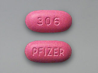 This is a Tablet imprinted with 306 on the front, PFIZER on the back.