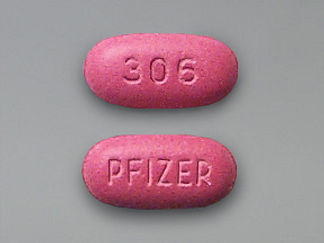 Esto es un Tableta imprimido con 306 en la parte delantera, PFIZER en la parte posterior, y es fabricado por None.