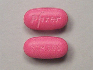 Esto es un Tableta imprimido con Pfizer en la parte delantera, ZTM500 en la parte posterior, y es fabricado por None.