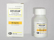 Diflucan: This is a Suspension Reconstituted Oral imprinted with nothing on the front, nothing on the back.