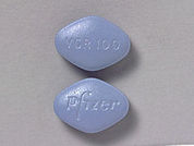 Viagra: This is a Tablet imprinted with VGR 100 on the front, Pfizer on the back.