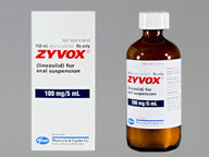 Zyvox 100Mg/5Ml (package of 150.0 ml(s)) Suspension Reconstituted Oral